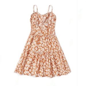 Casual Orange and white Sundress